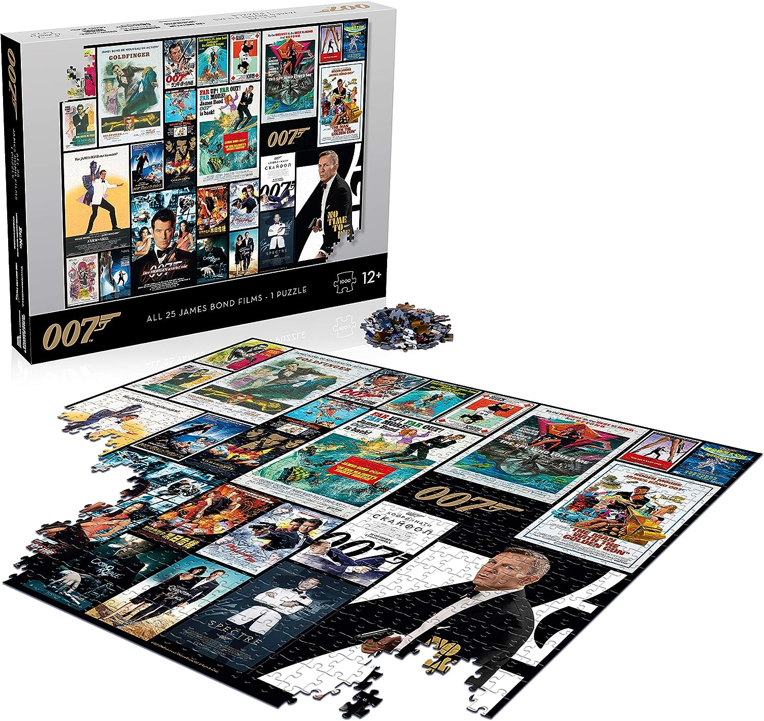 James Bond 1000 Piece Jigsaw Puzzle - Movie Posters Collection 3