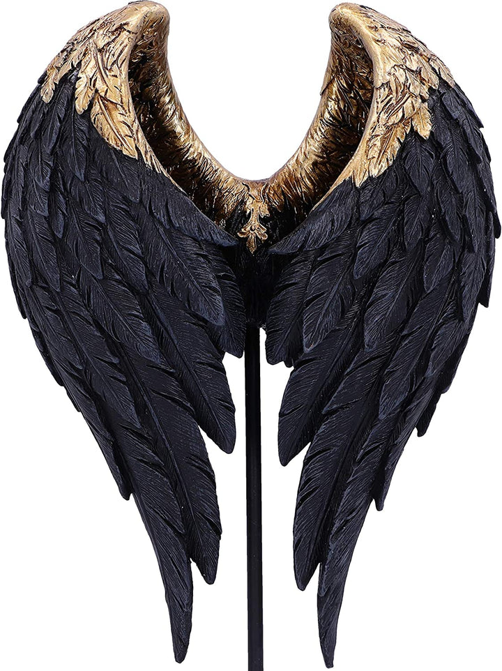 Nemesis Now Dark Angel Gothic Fallen Fae Wing Figur, Schwarz, 26 cm