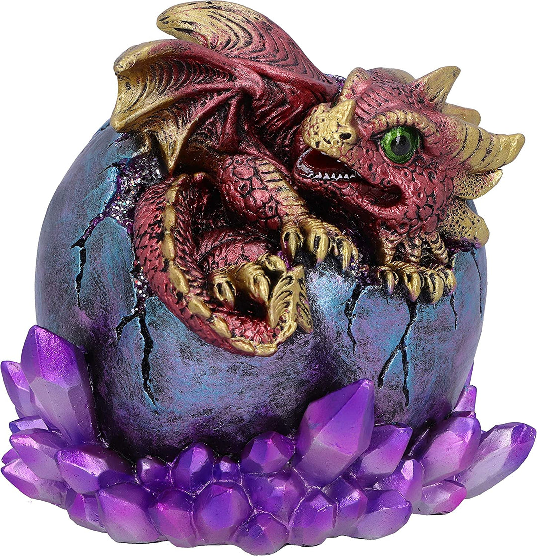 Crimson Hatchling Glow Dragon Red Dragonling Kristallfigur