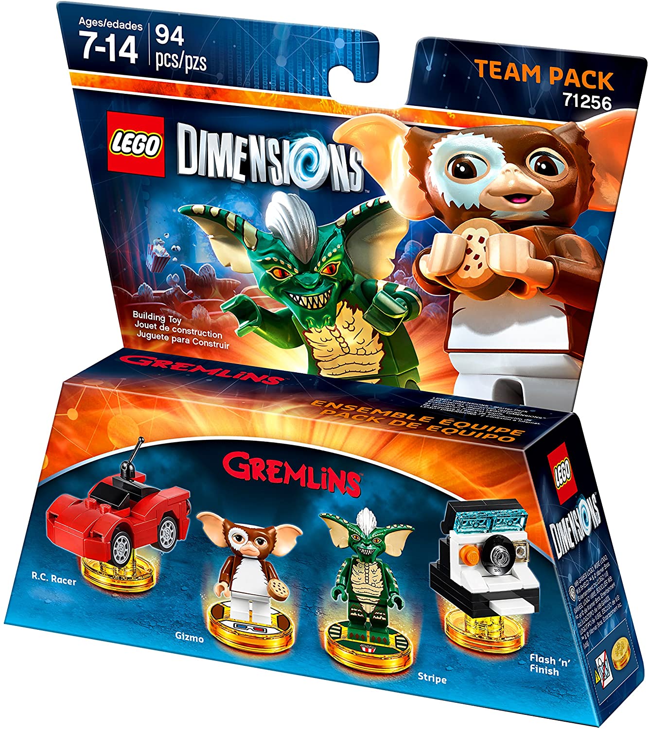 LEGO Dimensions: Gremlins Team Pack - Buildable Gizmo & Stripe with Vehicles, Ages 7+