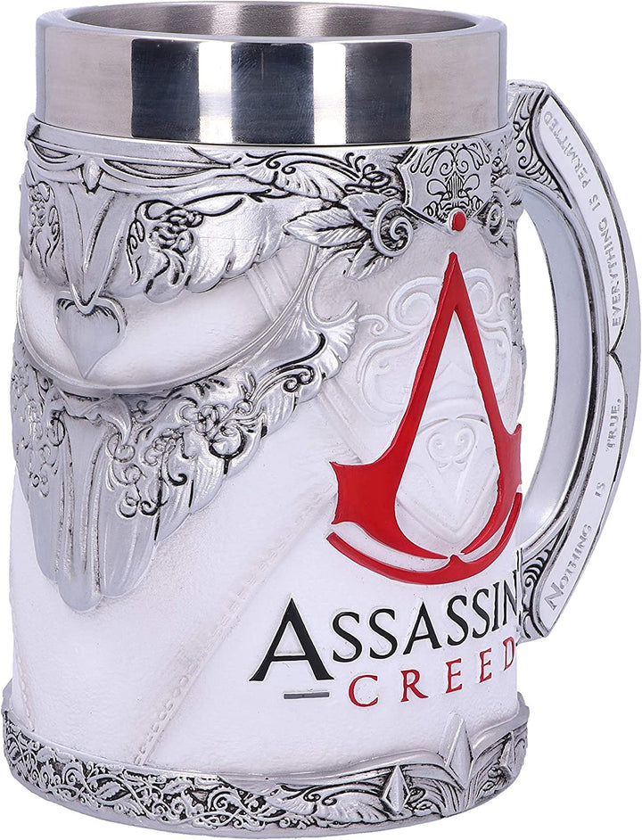 Nemesis Now B5296S0 Offiziell lizenzierter Assassins Creed White Game Krug, Resi