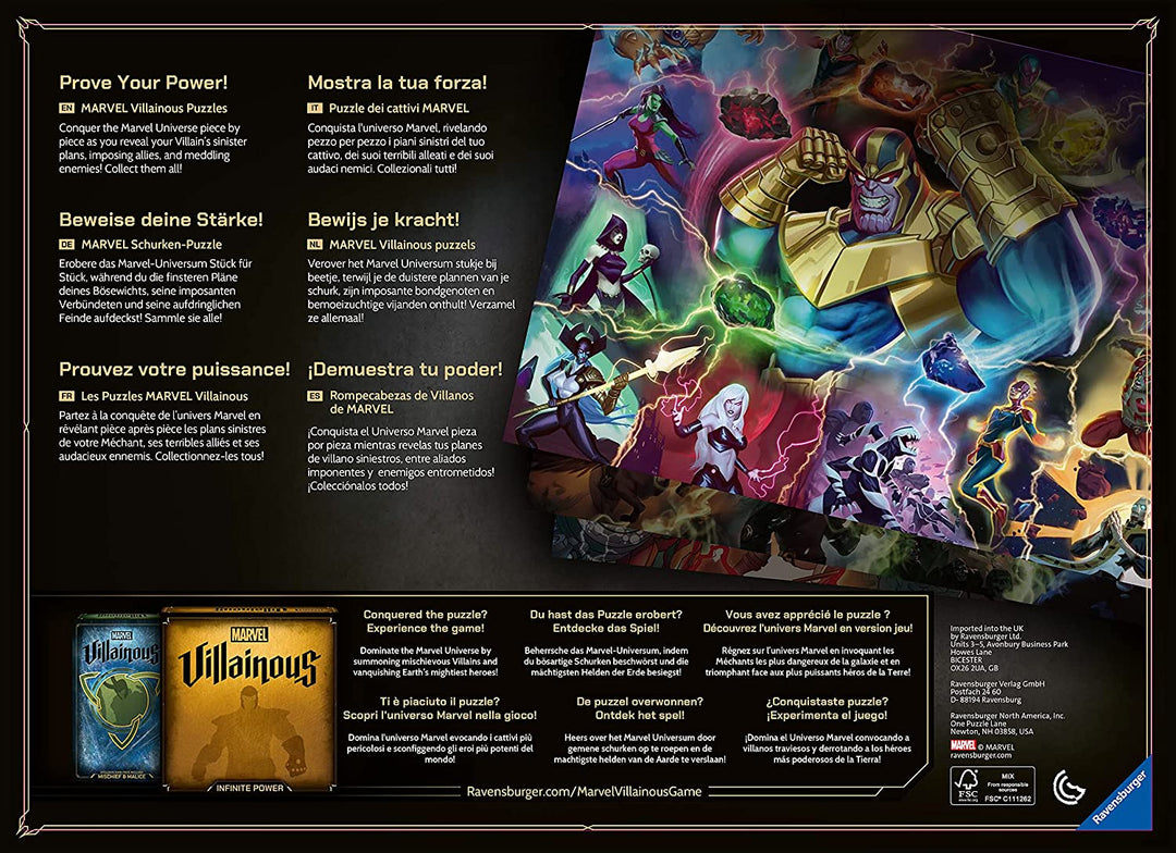 Ravensburger 16902 Marvel Villainous – Ultron 1000 Stück