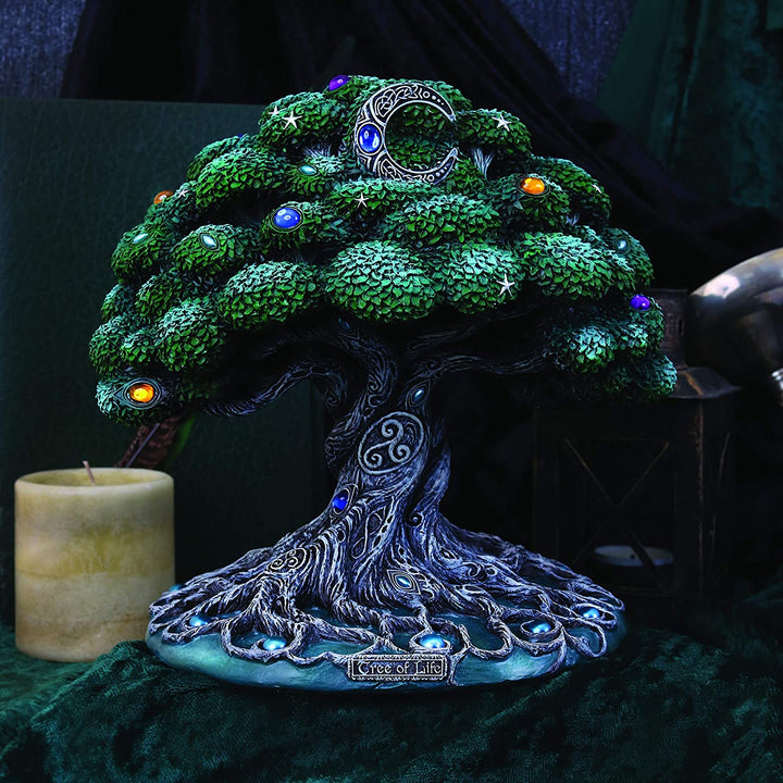 Nemesis Now Baum des Lebens Figur 22 cm grün