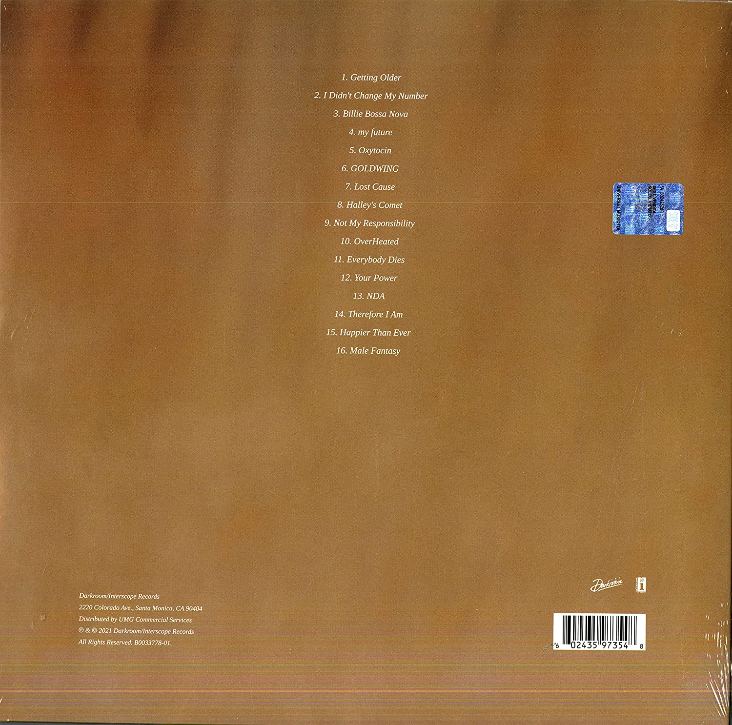 Billie Eilish - Happier Than Ever [Recycled Black Vinyl]