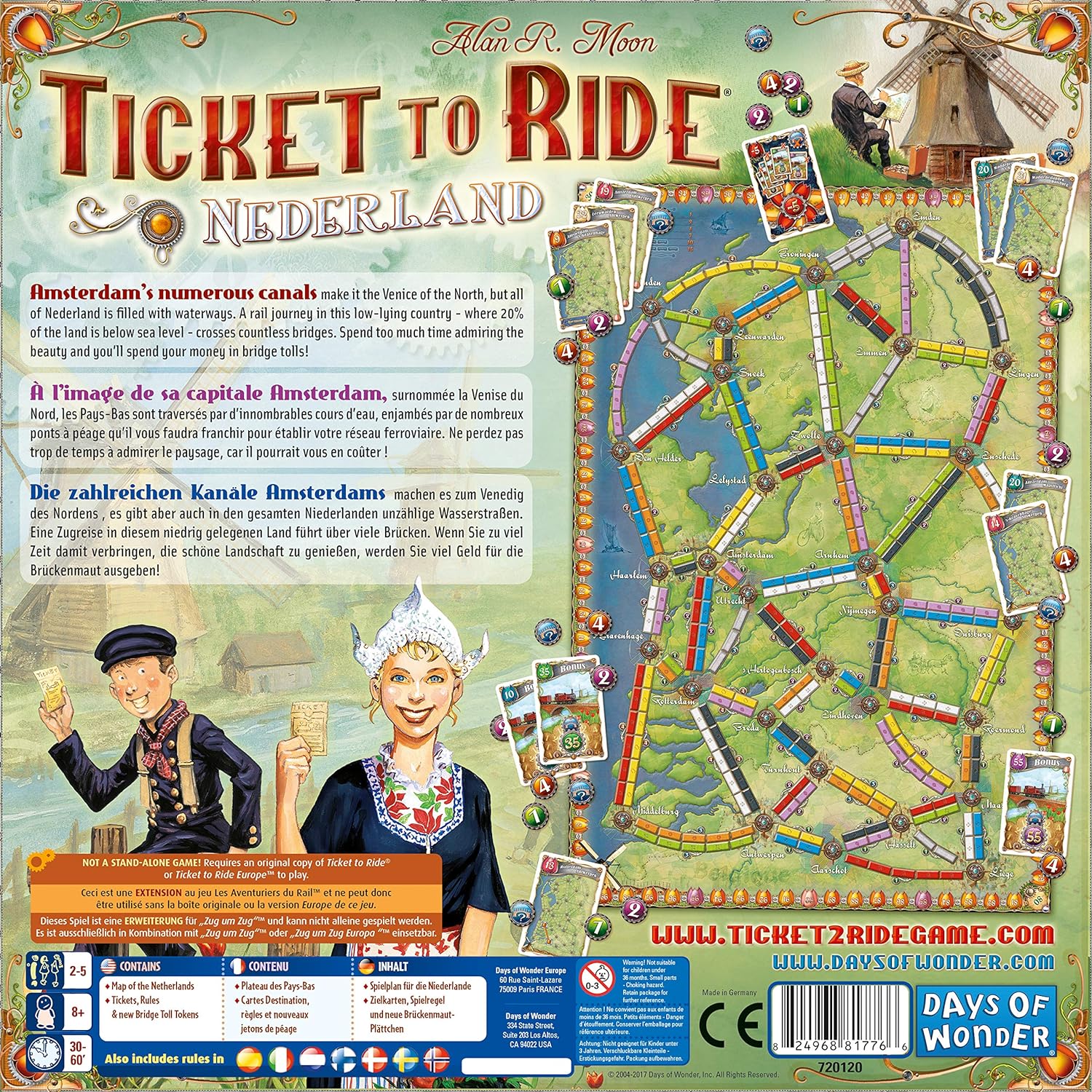 Days of Wonder Ticket to Ride Nederland Board Game Expansion 3