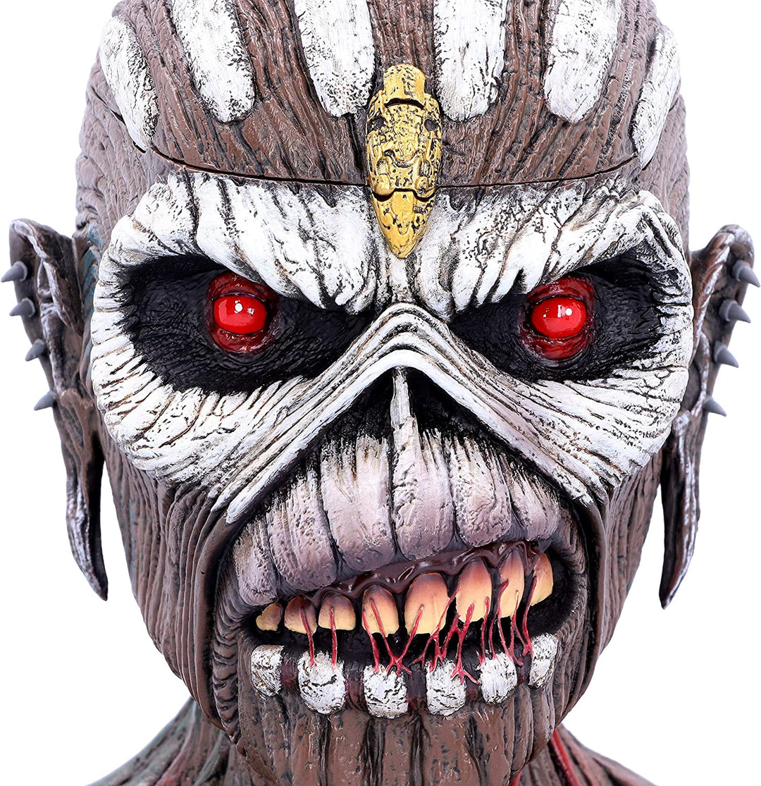 Nemesis Now offiziell lizenzierte Iron Maiden Book of Souls Eddie Büstenbox, braun, 26 cm