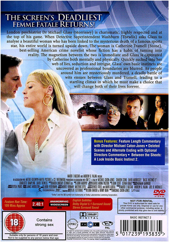 Basic Instinct 2 (Uncut-Version) [DVD]