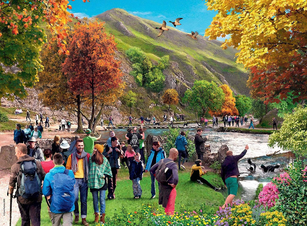 Ravensburger Picturesque Landscapes No.7 Derbyshire - Chatsworth & Dovedale 2x 500 Piece Jigsaw Puzzles