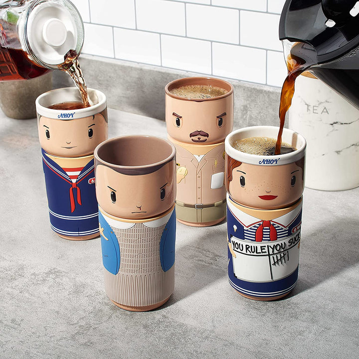 CosCups by Numskull Stranger Things Jim Hopper Ceramic Mug with Rubber Sleeve 40