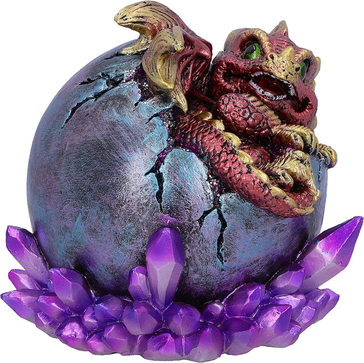 Crimson Hatchling Glow Dragon Red Dragonling Kristallfigur