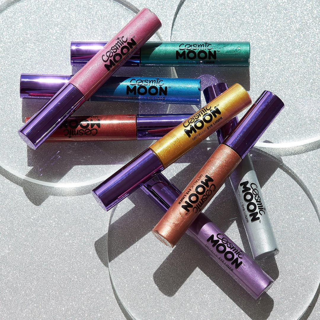 Cosmic Moon – Metallic-Eyeliner – 10 ml – für hypnotisierende metallische Augenstile – Lila