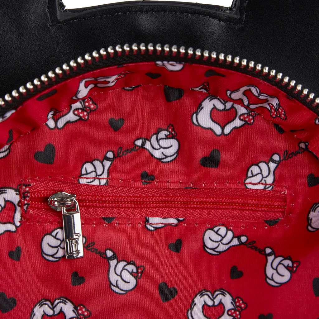 Loungefly Disney Mickey und Minnie Valentines Wende-Umhängetasche