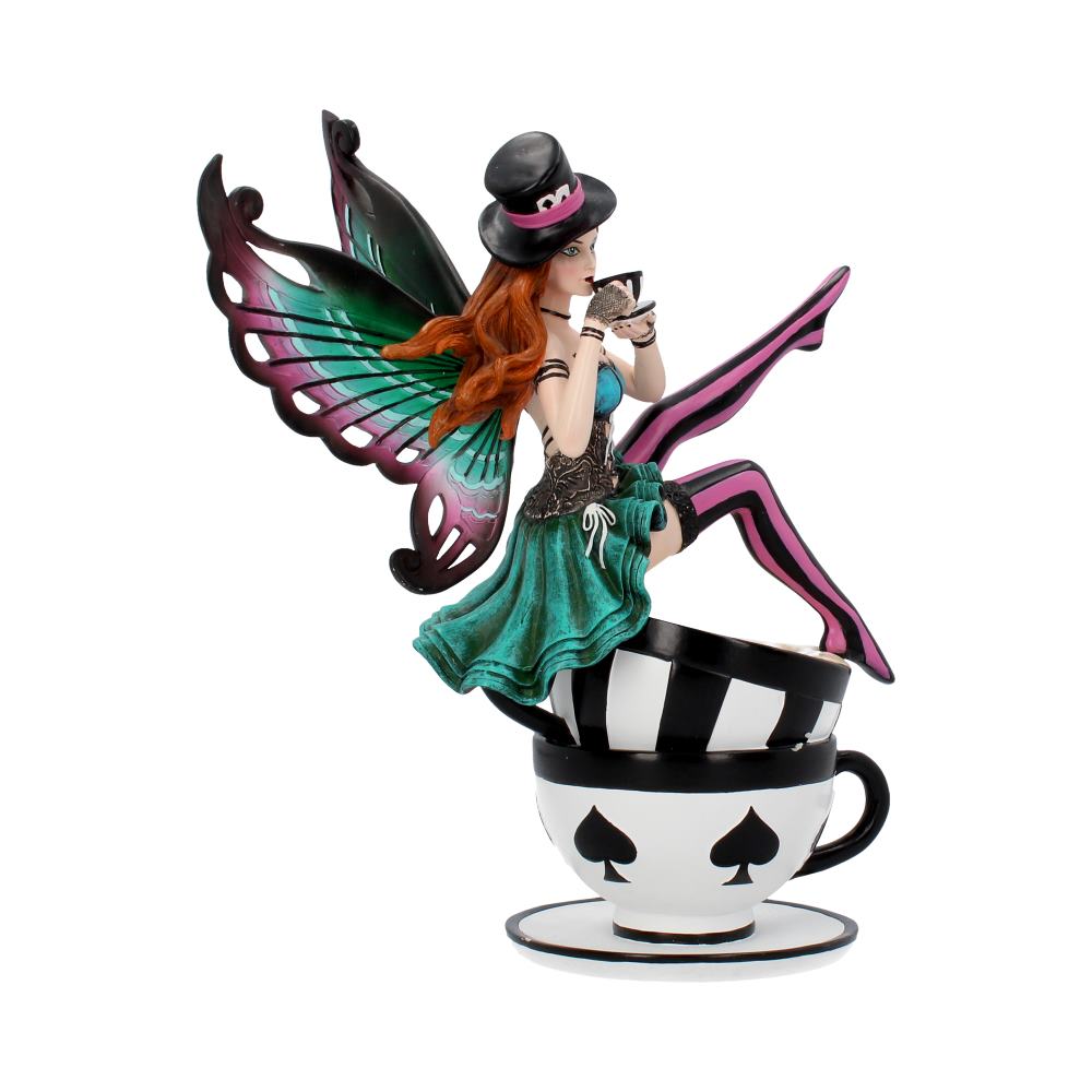 Nemesis Now B3317J7 Hutmacher-Figur, 16 cm, Kunstharz, Blaugrün, Einheitsgröße