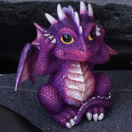 Nemesis Now B3756K8 Figur „Drei weise Drachenlinge“, 8,5 cm, Rot, Kunstharz