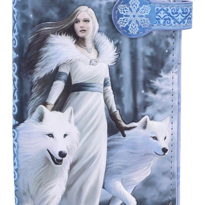 Nemesis Now Winter Guardians Anne Stokes geprägte Geldbörse, 18,5 cm, Blau, PU