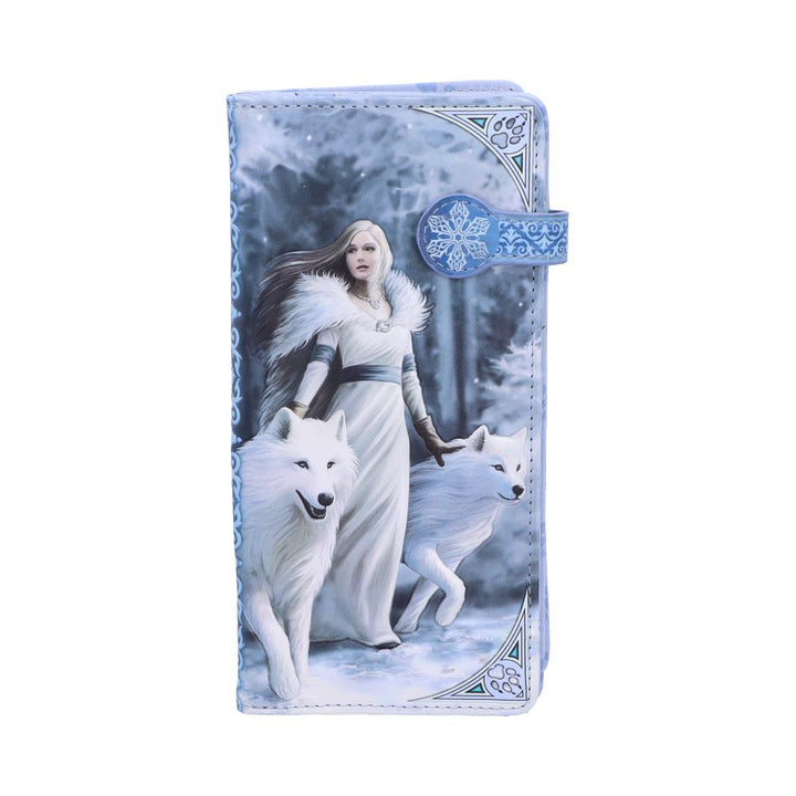 Nemesis Now Winter Guardians Anne Stokes geprägte Geldbörse, 18,5 cm, Blau, PU