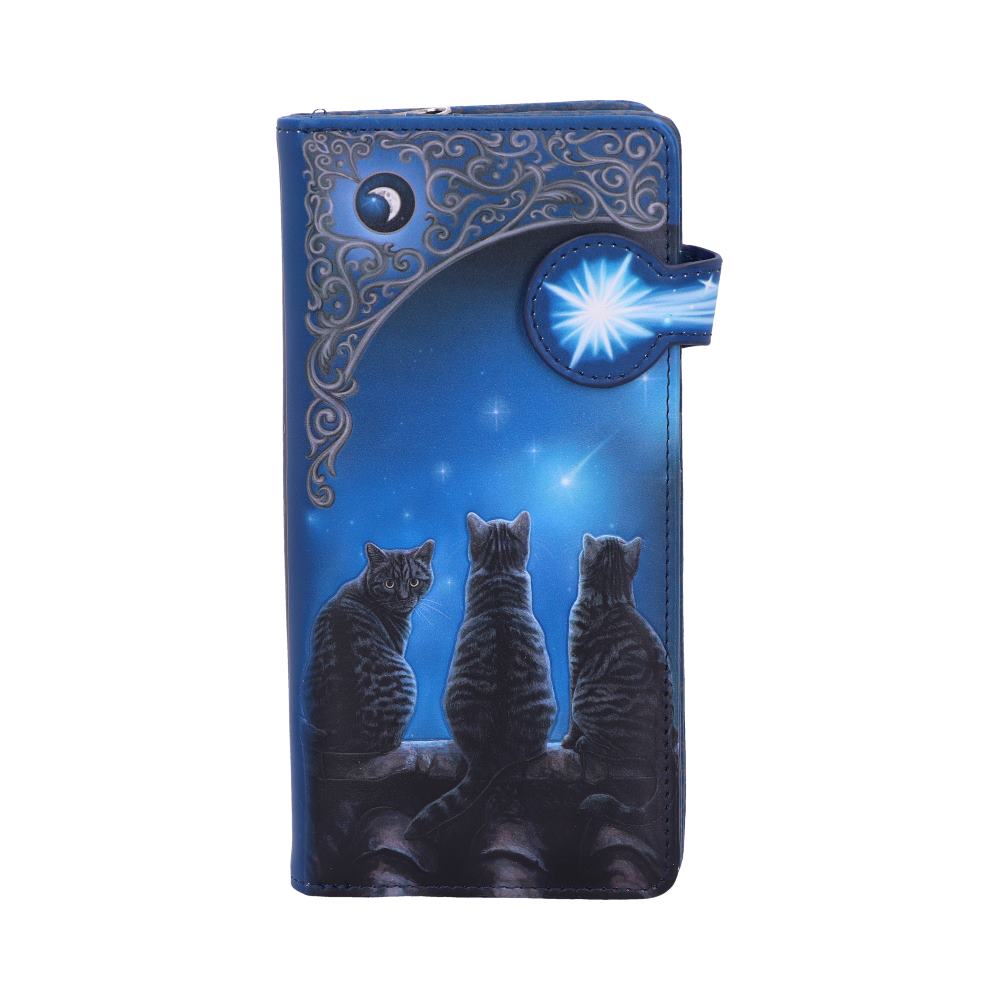 Nemesis Now B3940K8 Wish Upon a Star Lisa Parker geprägte Geldbörse, 18,5 cm, Blau, PU