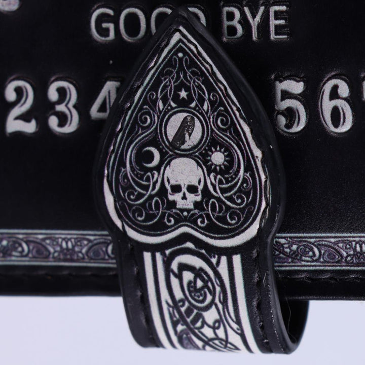Nemesis Now B4106M8 Geldbörse mit Spirit Board-Prägung, 19 cm, Schwarz, PU