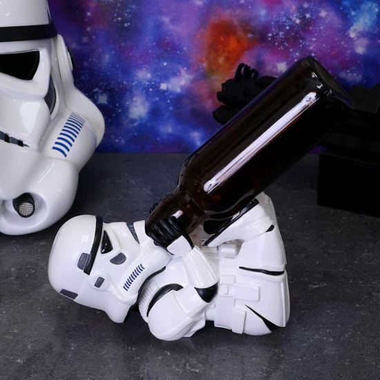 Nemesis Now Original Stormtrooper Sci-Fi Weinflaschenhalter-Figur, Weiß, Einheitsgröße