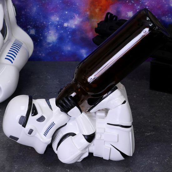 Nemesis Now Original Stormtrooper Sci-Fi Weinflaschenhalter-Figur, Weiß, Einheitsgröße