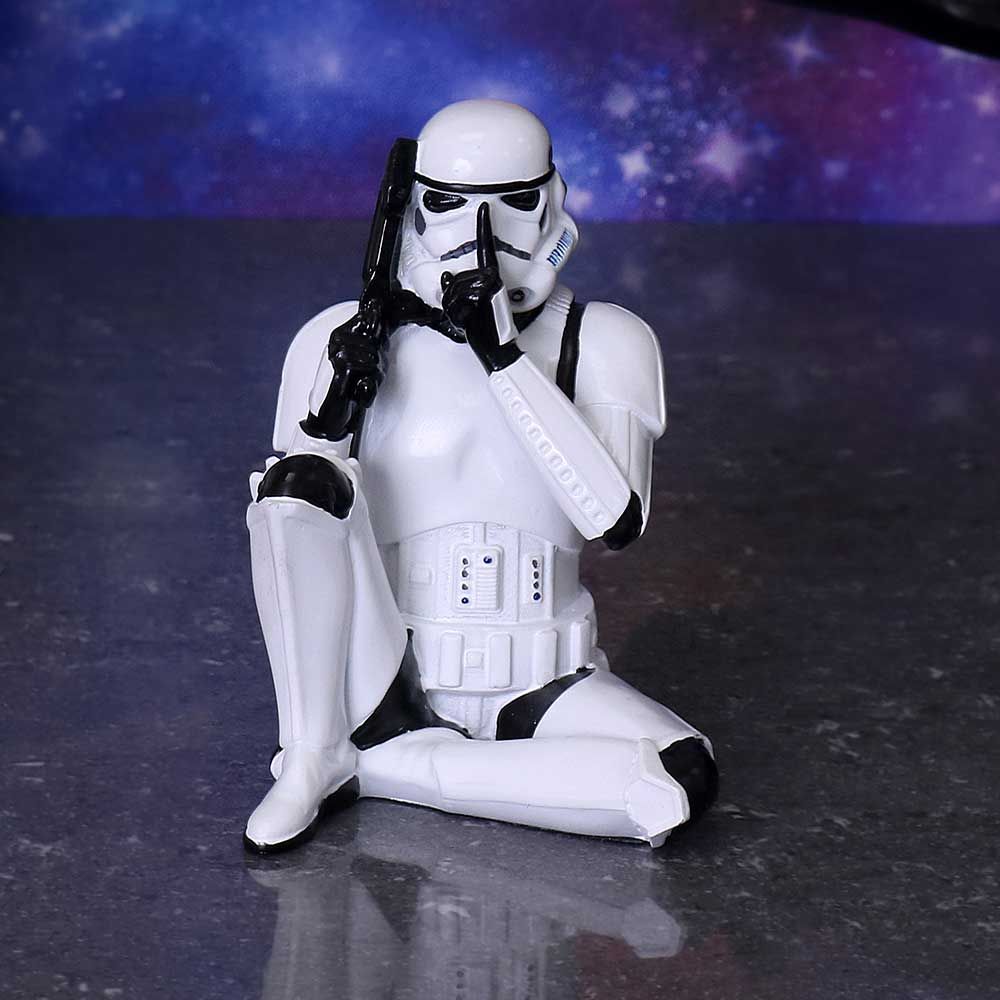Nemesis Now B4894P9 Original Stormtrooper Three Wise Sci-Fi Speak No Evil, Mehrfarbig, 10 cm