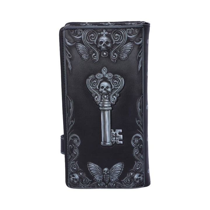 Nemesis Now B5117R0 Edgar Allen Poe Nevermore Raven Geldbörse, PU, ​​Schwarz, 18,5 cm