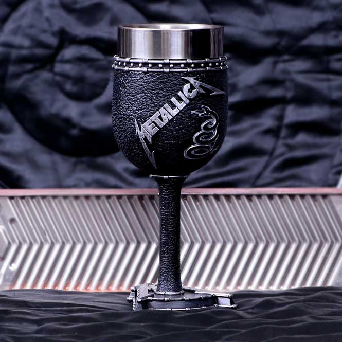 Nemesis Now B5222R0 Offiziell lizenziertes Metallica Black Album Kelch-Weinglas, 18 cm