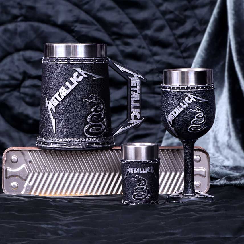 Nemesis Now B5222R0 Offiziell lizenziertes Metallica Black Album Kelch-Weinglas, 18 cm