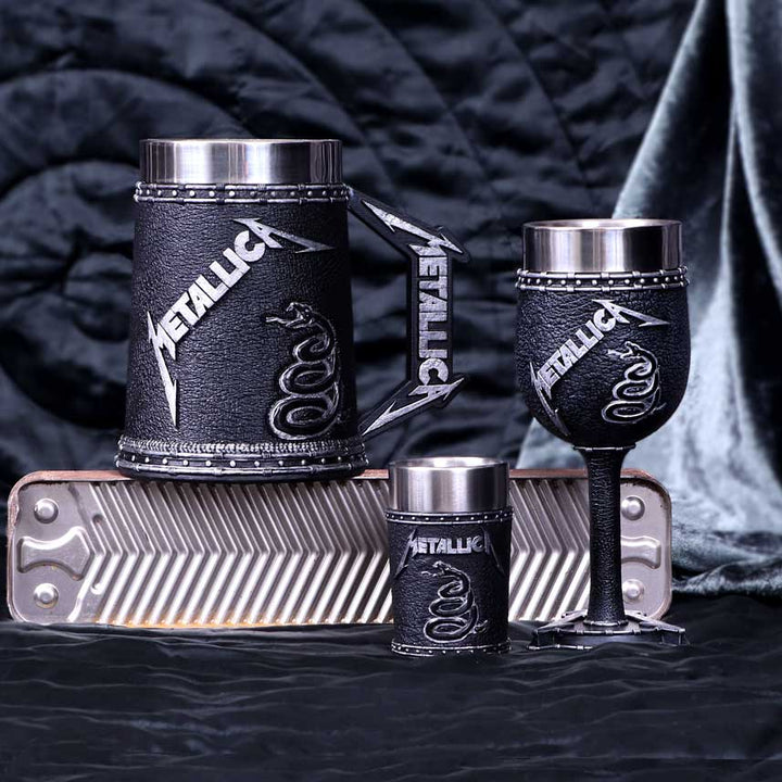 Nemesis Now B5222R0 Offiziell lizenziertes Metallica Black Album Kelch-Weinglas, 18 cm