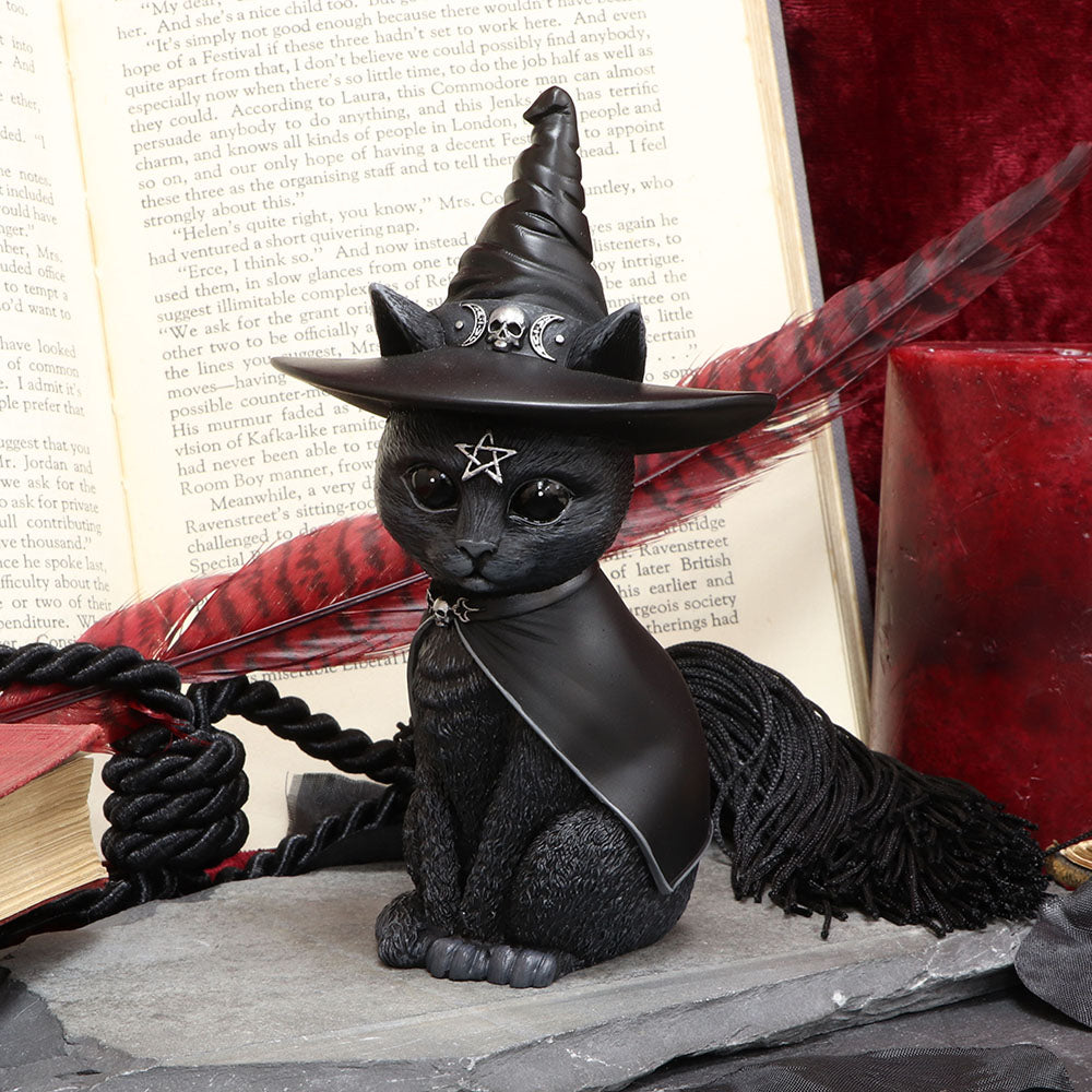 Nemesis Now Cult Cuties - Purrah Witches Hat Occult Cat Figurine