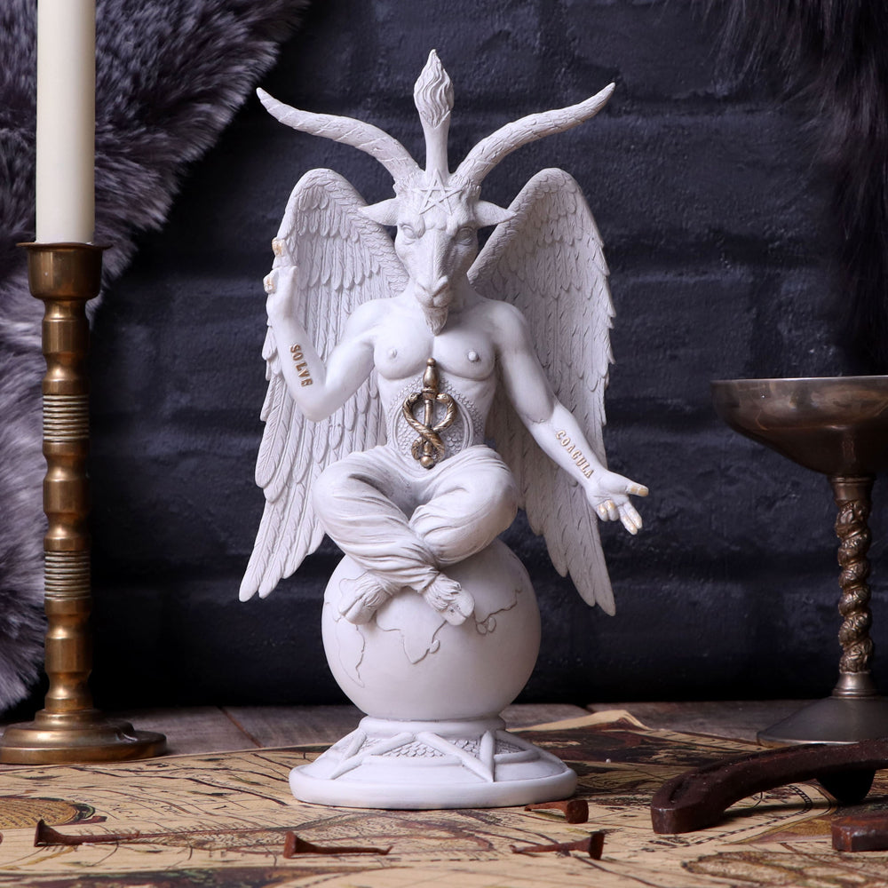 Nemesis Now B5260S0 Dark Lord 26 cm weiße Baphomet-Figur
