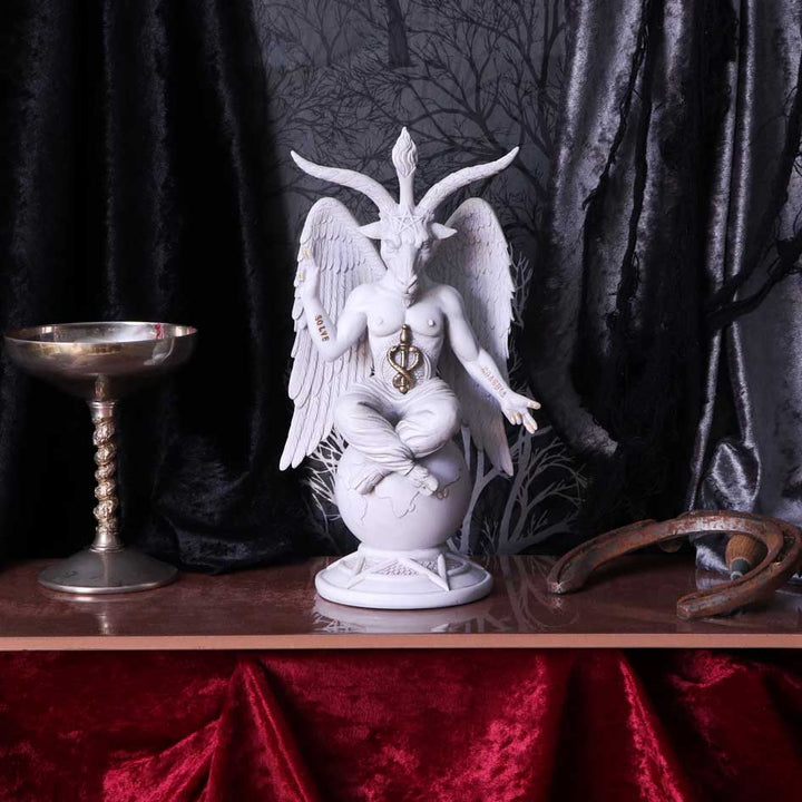 Nemesis Now B5260S0 Dark Lord 26 cm weiße Baphomet-Figur