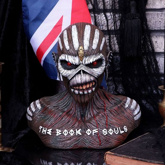 Nemesis Now offiziell lizenzierte Iron Maiden Book of Souls Eddie Büstenbox, braun, 26 cm