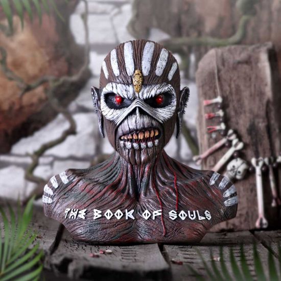 Nemesis Now offiziell lizenzierte Iron Maiden Book of Souls Eddie Büstenbox, braun, 26 cm