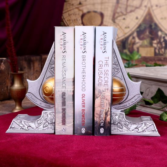 Nemesis Now offiziell lizenzierte Assassin's Creed Apple of Eden Buchstützen aus Kunstharz, S