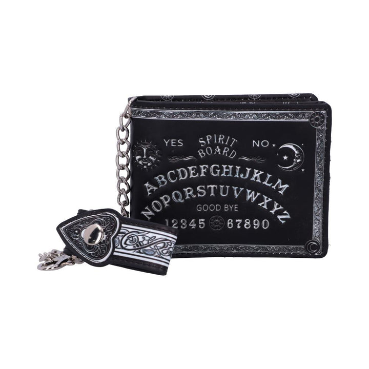 Nemesis Now Spirit Board geprägte Geldbörse Ouija-Geldbörse Schwarz 18,5 cm, 11 cm
