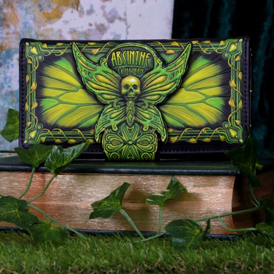 Nemesis Now Absinthe La Fee Verte Green Fairy geprägte Geldbörse, Polyurethan, 18,5
