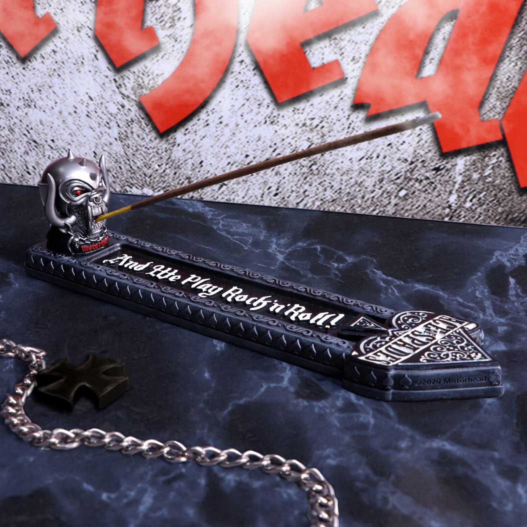 Nemesis Now offiziell lizenzierter Motorhead Warpig Räucherstäbchenhalter, 25,5 cm, Kunstharz, Silber