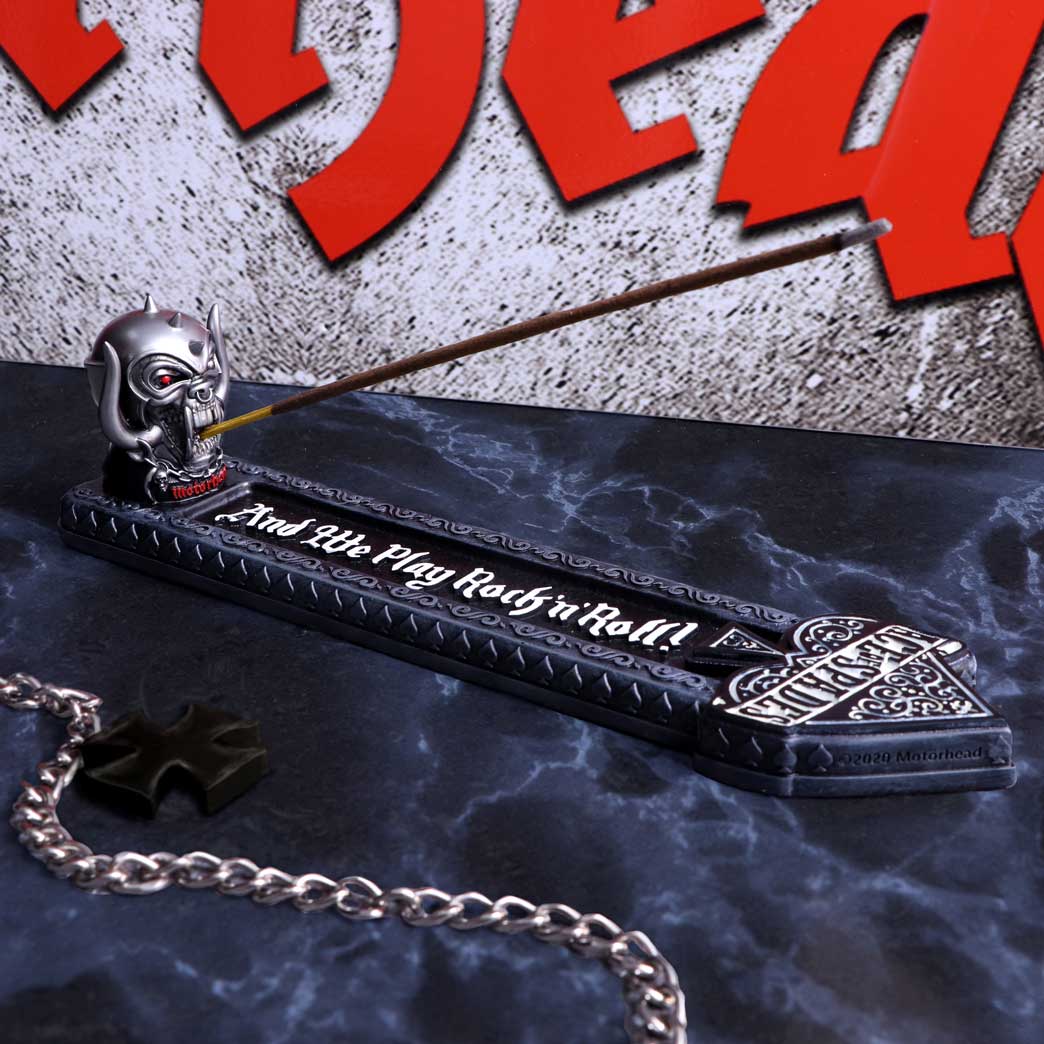 Nemesis Now offiziell lizenzierter Motorhead Warpig Räucherstäbchenhalter, 25,5 cm, Kunstharz, Silber