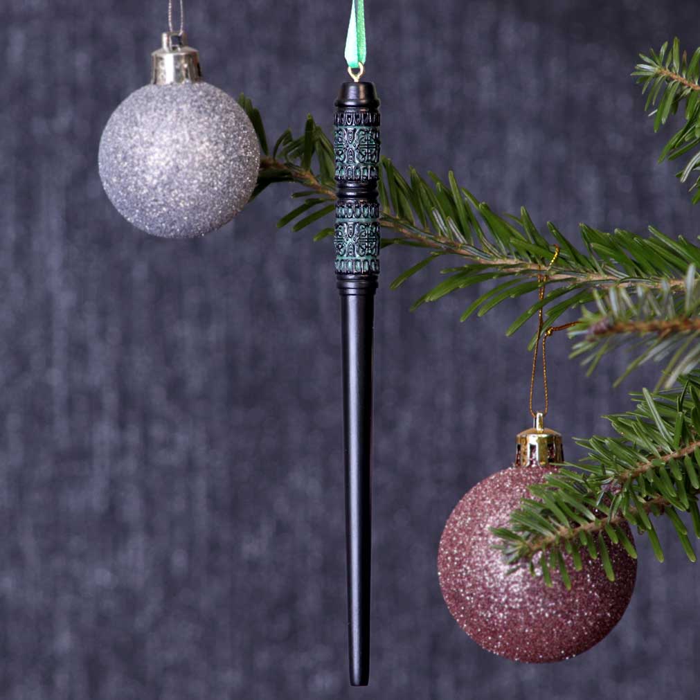 Nemesis Now Harry Potter Snapes Zauberstab-Hängeornament, Schwarz, 15,5 cm