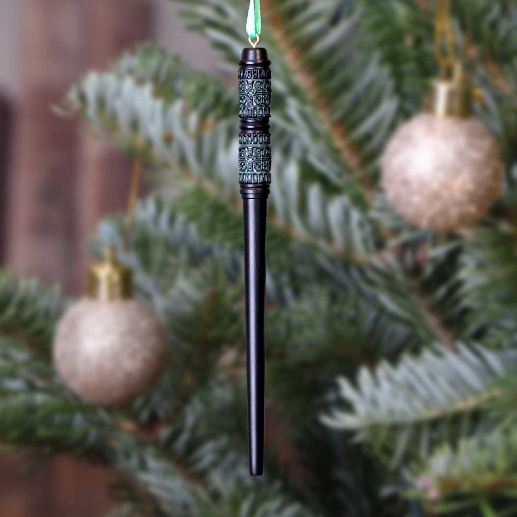 Nemesis Now Harry Potter Snapes Zauberstab-Hängeornament, Schwarz, 15,5 cm