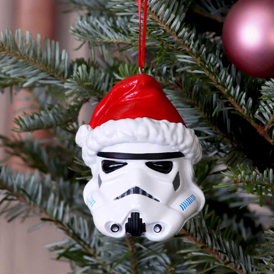 Nemesis Now Stormtrooper Weihnachtsmann-Mütze zum Aufhängen, 8,3 cm, Weiß