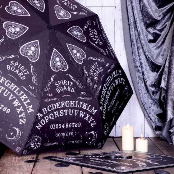 Nemesis Now Spirit Board-Regenschirm, Schwarz, 55 cm