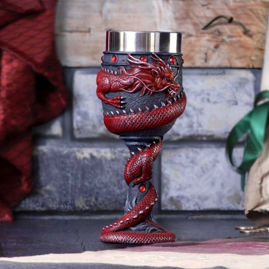 Nemesis Now Dragon Coil Kelch, Rot, 20 cm