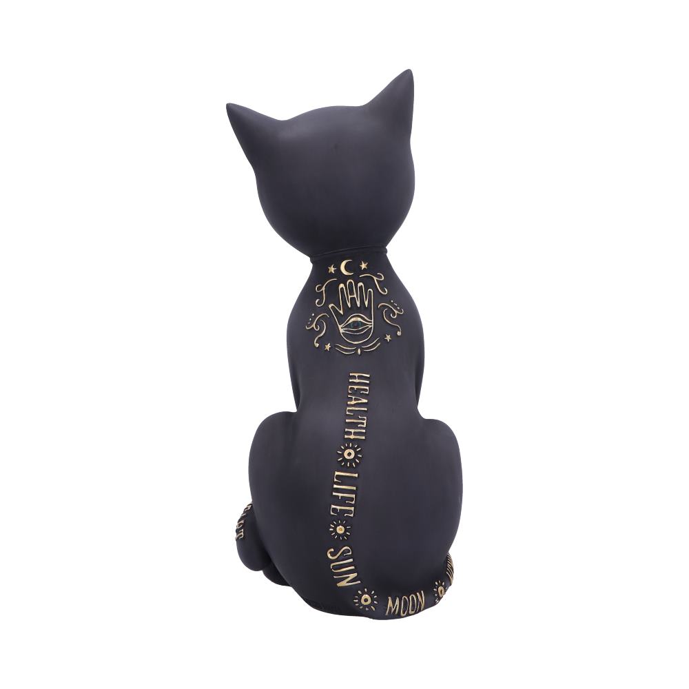 Nemesis Now Fortune Kitty Figur, Schwarz, 27 cm
