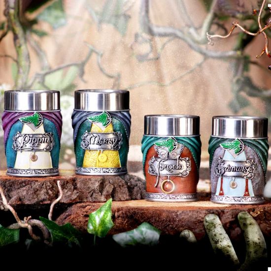Nemesis Now offiziell lizenziertes Herr der Ringe-Hobbit-Schnapsglas-Set, Multi C