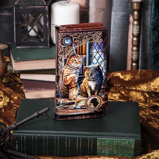 Nemesis Now Purrlock Holmes geprägte Geldbörse, Braun, 18,5 cm