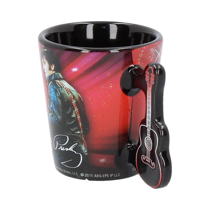 Nemesis Now C3625J7 Espressotasse Elvis '68 3oz, Kunstharz mit Edelstahl, Rot