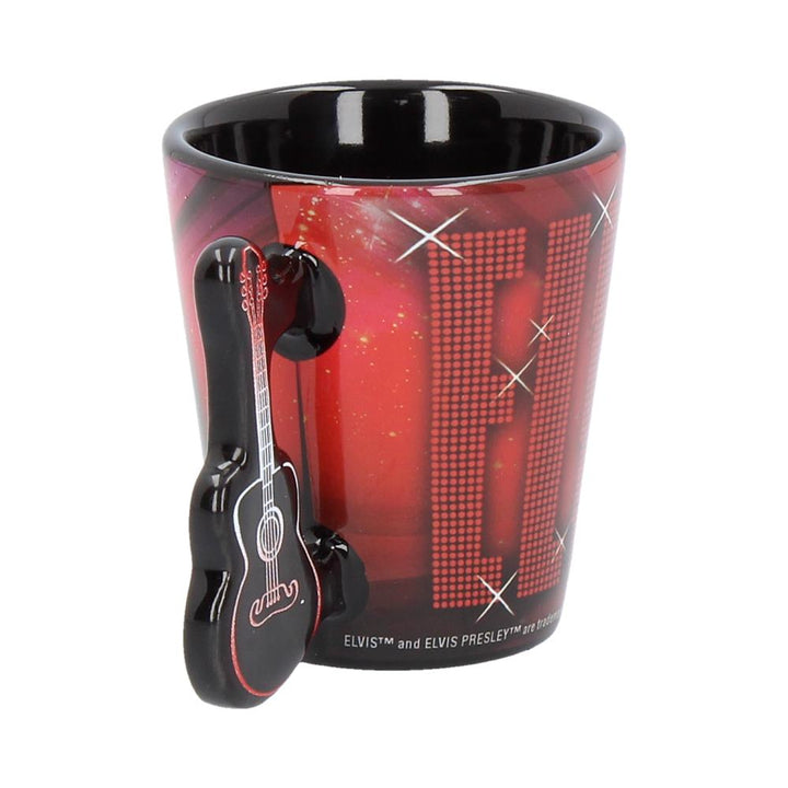 Nemesis Now C3625J7 Espressotasse Elvis '68 3oz, Kunstharz mit Edelstahl, Rot