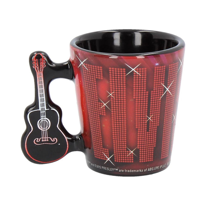 Nemesis Now C3625J7 Espressotasse Elvis '68 3oz, Kunstharz mit Edelstahl, Rot